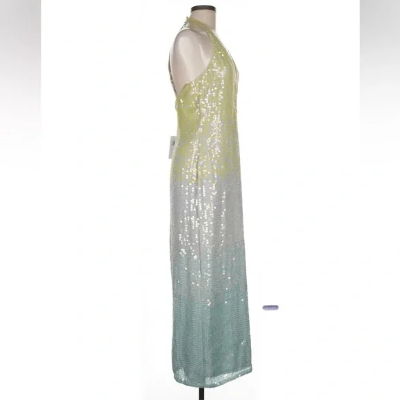 Revolve Yaura Kitan Sequin halter dress sz 8/US
